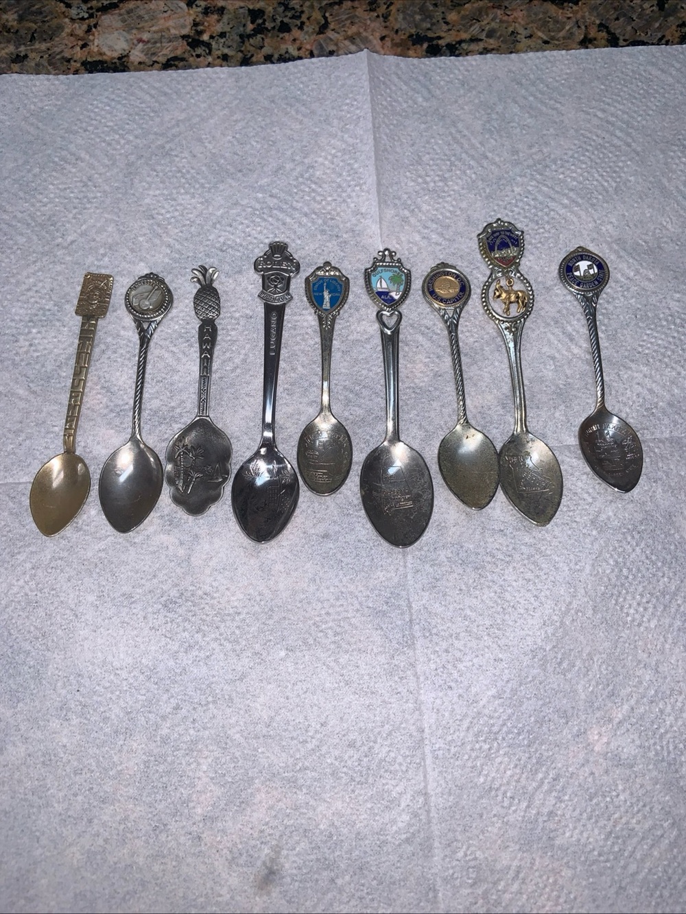 Assorted Decorative Collectible Souvenir Spoons - Silver Tone ready to ship
